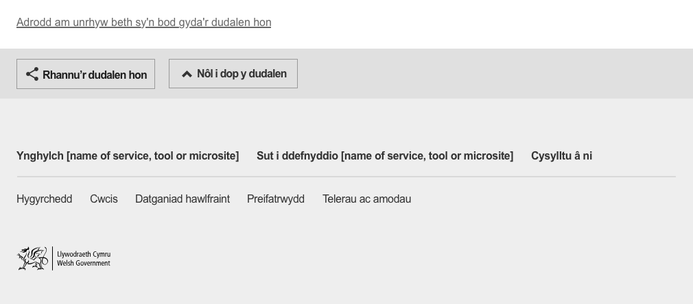 Delwedd o droedyn GOV.WALES