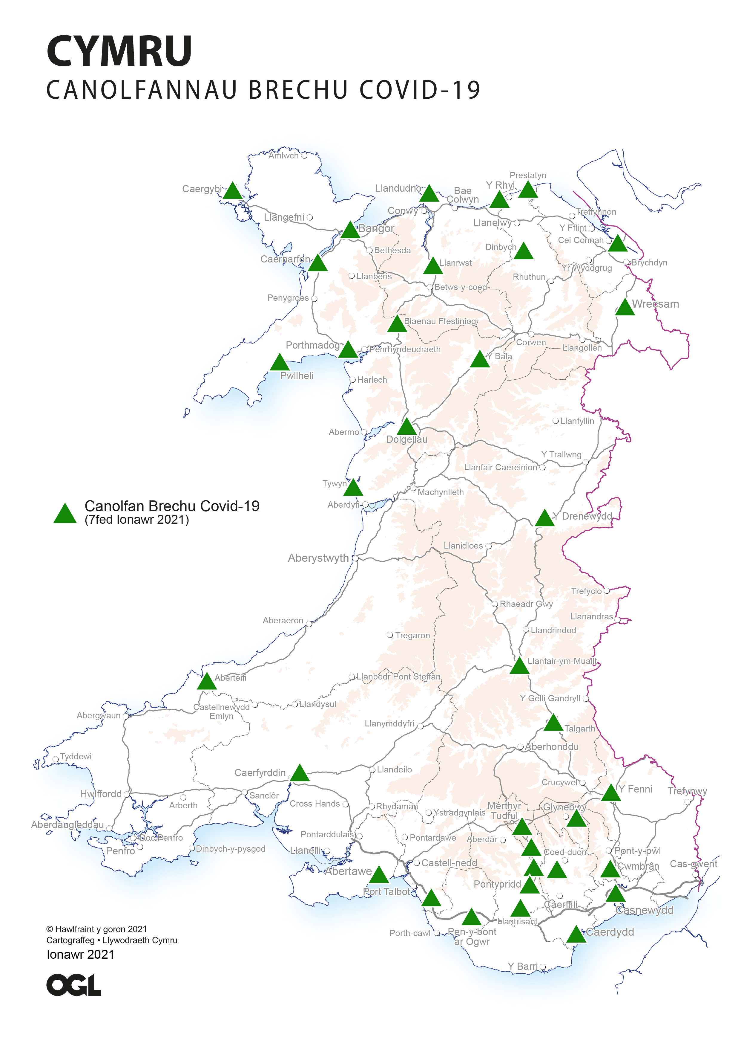 Canolfannau Brechu COVID-19Canolfannau Brechu COVID-19