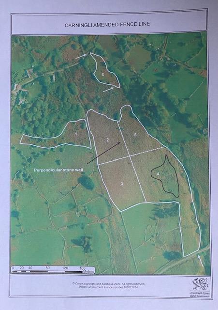 Carningli amended fence line