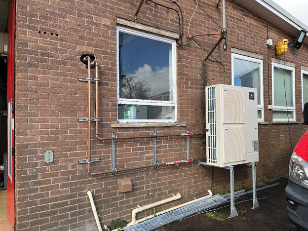 Blaenavon Fire Station air source heat pump