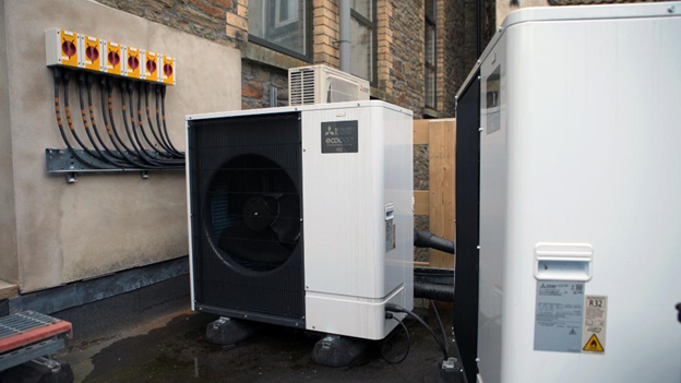 Trinity Chapel, Blaenau Gwent County Borough Council, heat pump  