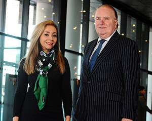 Leyla Edwards a Dr Graham Jackson