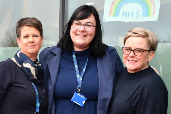 Llinos Williams, Branwen Ainscough and Sarah Hirst Williams