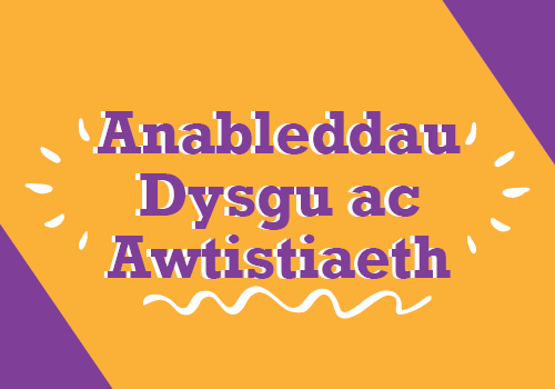 Anableddau dysgu ac awtistiaeth
